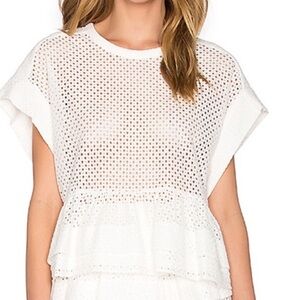 Iro Glen Eyelet Knit Top